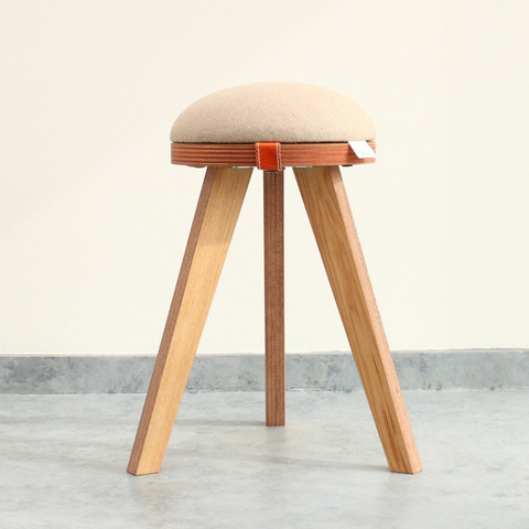 『marumoko』stool/hemp & white oak（突板）